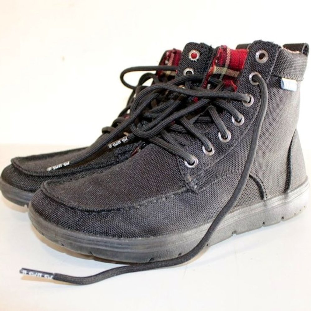 Stylish Black Lace Up Boots for Women